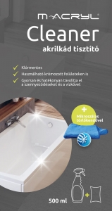 M-Acryl Cleaner akrilkád tisztítószer ajándék törlőkendővel