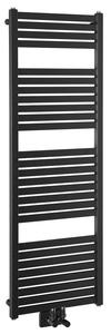 Aqualine TONDI fürdőszobai radiátor, középső bekötéssel, 450x1330 mm, 561 W, matt fekete (DT476T)