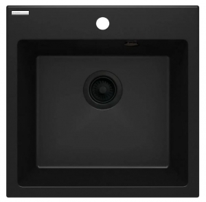 Deante EVORA Gránit mosogató, 1 medencés nero