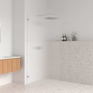 AREZZO design CLEAR walk-in zuhanyfal, bordázott 900x2000