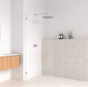 AREZZO design CLEAR walk-in zuhanyfal, átlátszó 900x2000