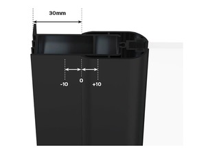 Ravak CNPS toldóprofil Chrome, 20 mm, fekete (E778801319470)