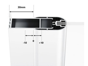 Ravak CNPS toldóprofil Chrome, 20 mm, matt fehér (E778801E19470)