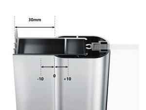 Ravak CNPS toldóprofil Chrome, 20 mm, szatén (E778801U19470)