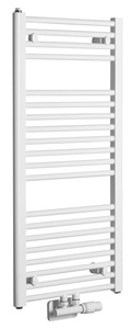 Aqualine DIRECT fürdőszobai radiátor, középső bekötéssel, 450x960 mm, 447 W, fehér (ELM94T)