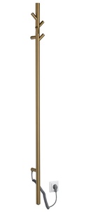 Sapho PASADOR elektromos törölköző szárító radiátor, 150x1500 mm, 30 W, matt arany (ER175GB)
