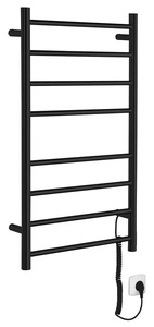 Sapho REDONDO elektromos törölköző szárító radiátor, 500x900 mm, 75 W, matt fekete (ER220BV)