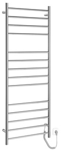 Sapho REDONDO elektromos törölköző szárító radiátor, 600x1500x102 mm, 130 W, polírozott inox (ER250V)