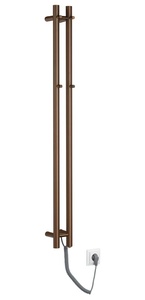 Sapho PAPINADO elektromos törölköző szárító radiátor, 109x1200 mm, 40 W, matt réz (ER740PG)