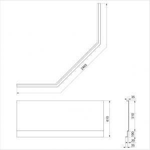 POLYSAN FLOSS előlap, fehér (98813)