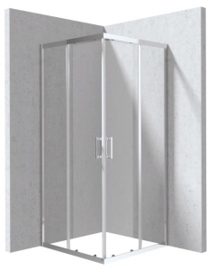 Deante FUNKIA EVO - Zuhanykabin, négyzet, szögletes króm