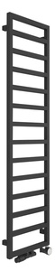 Sapho GIANLUCA fürdőszobai radiátor, 400x1590 mm, 509 W, matt fekete (GL159B)