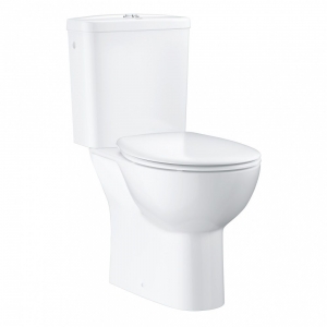 GROHE BAU CERAMIC MONOBLOKKOS WC SZETT ALPIN FEHÉR RIMLESS, SOFTCLOSE
