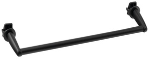 Aqualine törölközőtartó egyenes radiátorra, 36 cm, matt fekete (IDR-40B)