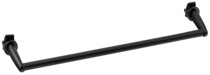 Aqualine törölközőtartó egyenes radiátorra, 46 cm, matt fekete (IDR-50B)