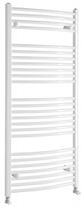 AQUALINE Fürdőszobai radiátor, íves, 600x1322mm, 722W, fehér (ILO36E)