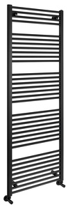 Aqualine DIRECT fürdőszobai radiátor, egyenes, 600x1680 mm, 1013 W, matt fekete (ILR66B)