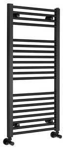 Aqualine DIRECT fürdőszobai radiátor, egyenes, 450x960 mm, 447 W, matt fekete (ILR94B)
