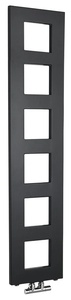 Sapho BLOCK fürdőszobai radiátor, 280x1330 mm, 353 W, matt fekete (IR181)