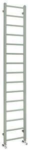 Sapho DINA fürdőszobai radiátor, 300x1740 mm, 335 W, matt zöld (IR376V)