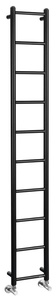 Sapho DINA fürdőszobai radiátor, 250x1680 mm, 282 W, matt fekete (IR377TB)