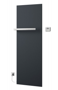 ELION elektromos fürdőszobai radiátor termosztáttal, 606x1765mm, 900W, metál antracit (IR510)