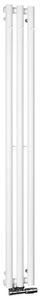 Sapho PILON fürdőszobai radiátor, 3 fogassal, 196x1800 mm, 437 W, matt fehér (IZ127T)