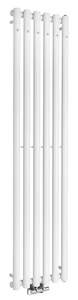 Sapho PILON fürdőszobai radiátor, 6 fogassal, 418x1800 mm, 874 W, matt fehér (IZ131T)