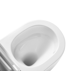 Invena KORFU WC csésze ,QFS, soft-close ülőkével, fali, kerek, fehér