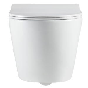 Invena LIMNOS WC csésze, QFS, soft-close ülőkével, fali, kerek, fehér