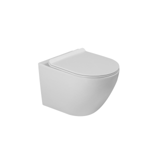 Invena TAVRO WC csésze, "QFS" soft-close ülőkével, fali, kerek, fehér