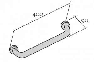 Cersanit EGYENES FIX FALI FOGANTYÚ, 40 CM