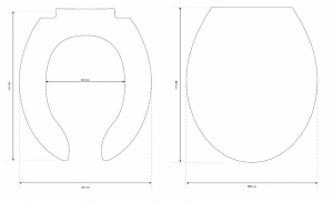 Cersanit ETITUDA DUROPLAST WC TETŐ, MOZGÁSKORLÁTOZOTTAKNAK