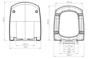 CARINA DUROPLAST WC TETŐ