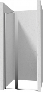 KERRIA PLUS - Zuhanyajtó, 80 cm - nyíló - króm