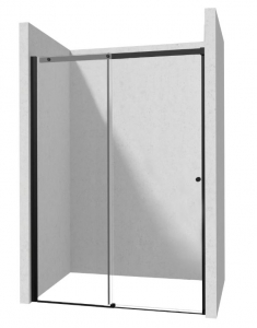 Deante KERRIA PLUS Zuhanyajtó, csúsztatható, nero