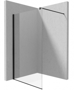 Deante KERRIA PLUS Zuhanyfal, walk-in, nero