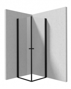 Deante KERRIA PLUS Zuhanykabin, szögletes, nero