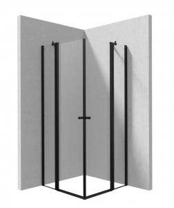 Deante KERRIA PLUS Zuhanykabin, szögletes, nero