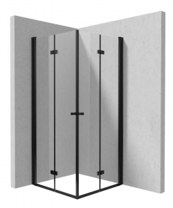 Deante KERRIA PLUS Zuhanykabin, szögletes,  nero