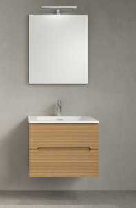 AdattoCasa Rigo 2 fiókos függesztett alsó bútor, 60 cm, Rovere Farnia