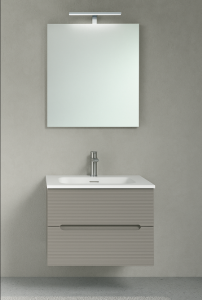 AdattoCasa Rigo 2 fiókos függesztett alsó bútor, 80 cm, Grigio Caldo