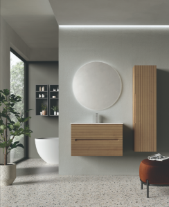AdattoCasa Rigo 2 fiókos függesztett alsó bútor, 80 cm, Rovere Farnia