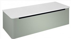Sapho Kerala mosdótartó szekrény 1 fiókkal, 120x35x47,5 cm, Verde