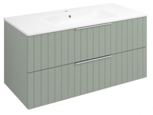 Sapho Cirasa Mosdótartó szekrény, 2 fiókkal, 99,8 x 52 x 46 cm, Verde Strip