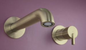 Deante Silia falsík alatti mosdó csaptelep, szálcsiszolt arany