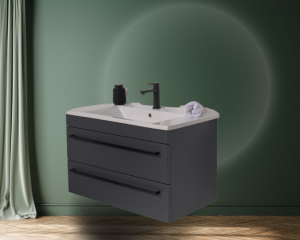 Atria A85 Fürdőszobai alsószekrény mosdóval, antracit szín