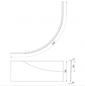POLYSAN Előlap ROSANA 140-es kádhoz