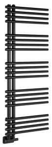 Sapho NYMPHA fürdőszobai radiátor, 500x1250 mm, 518 W, matt fekete (LLN125B)