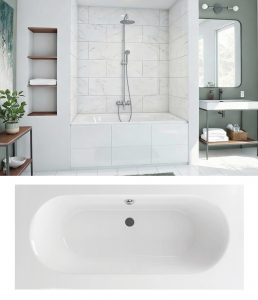 M-acryl Flexa vágható egyenes akril kád 189x81cm